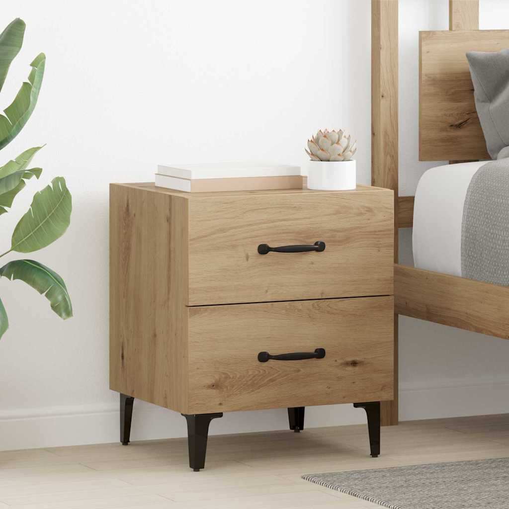 Armadietto Per Letto Rovere Artigianale 40 X 35 X 47,5 cm