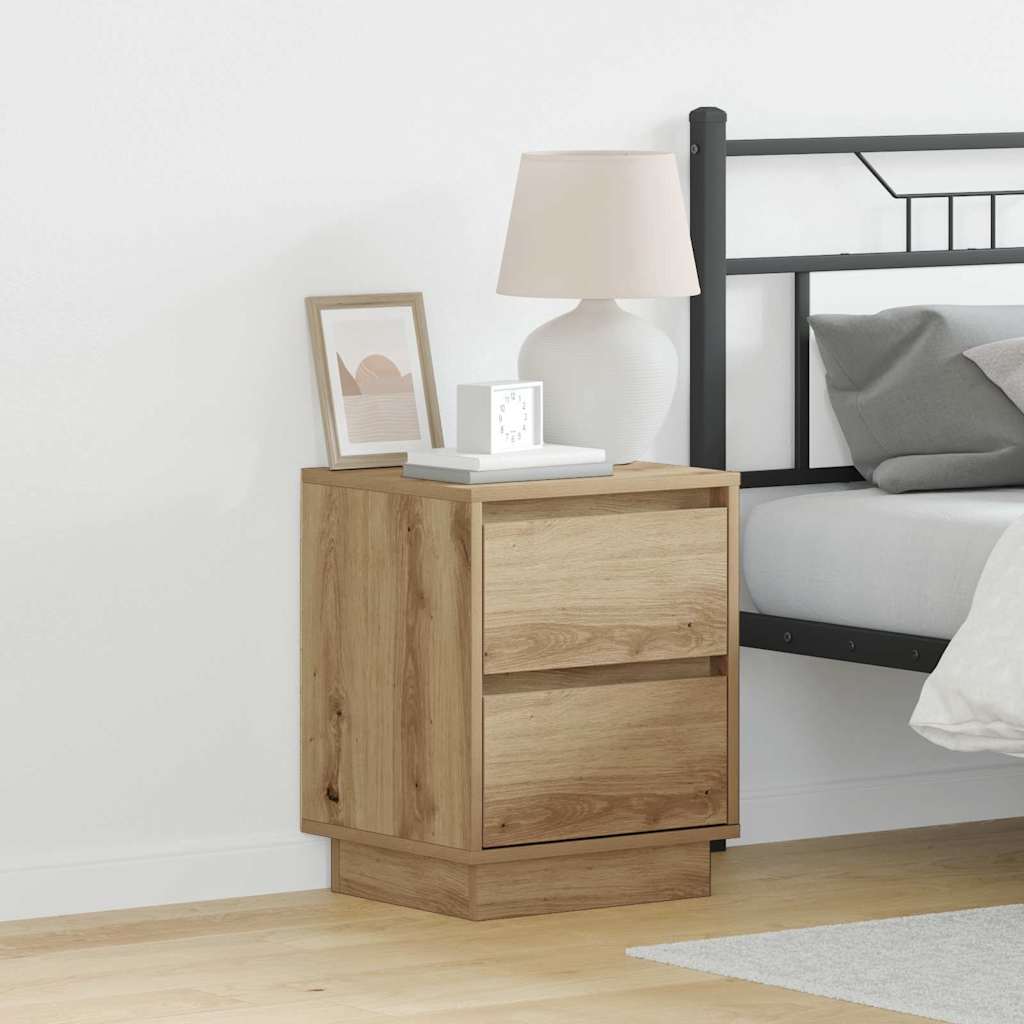 Armadio Da Notte Con Rovere Artigianale 39 X 34.5 X 50 cm