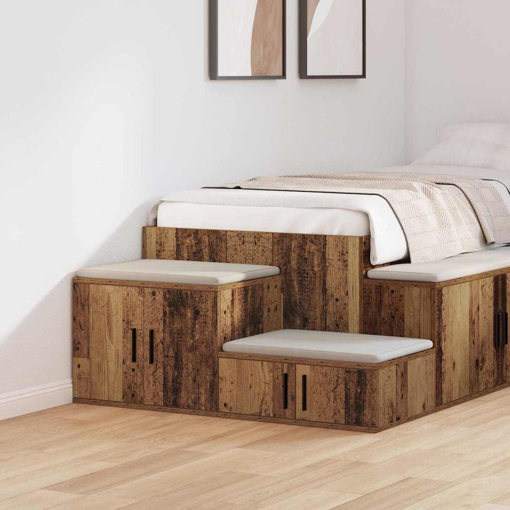 Armadio Legno Vecchio 118 X 41 X 40 Cm Legno Multistrato