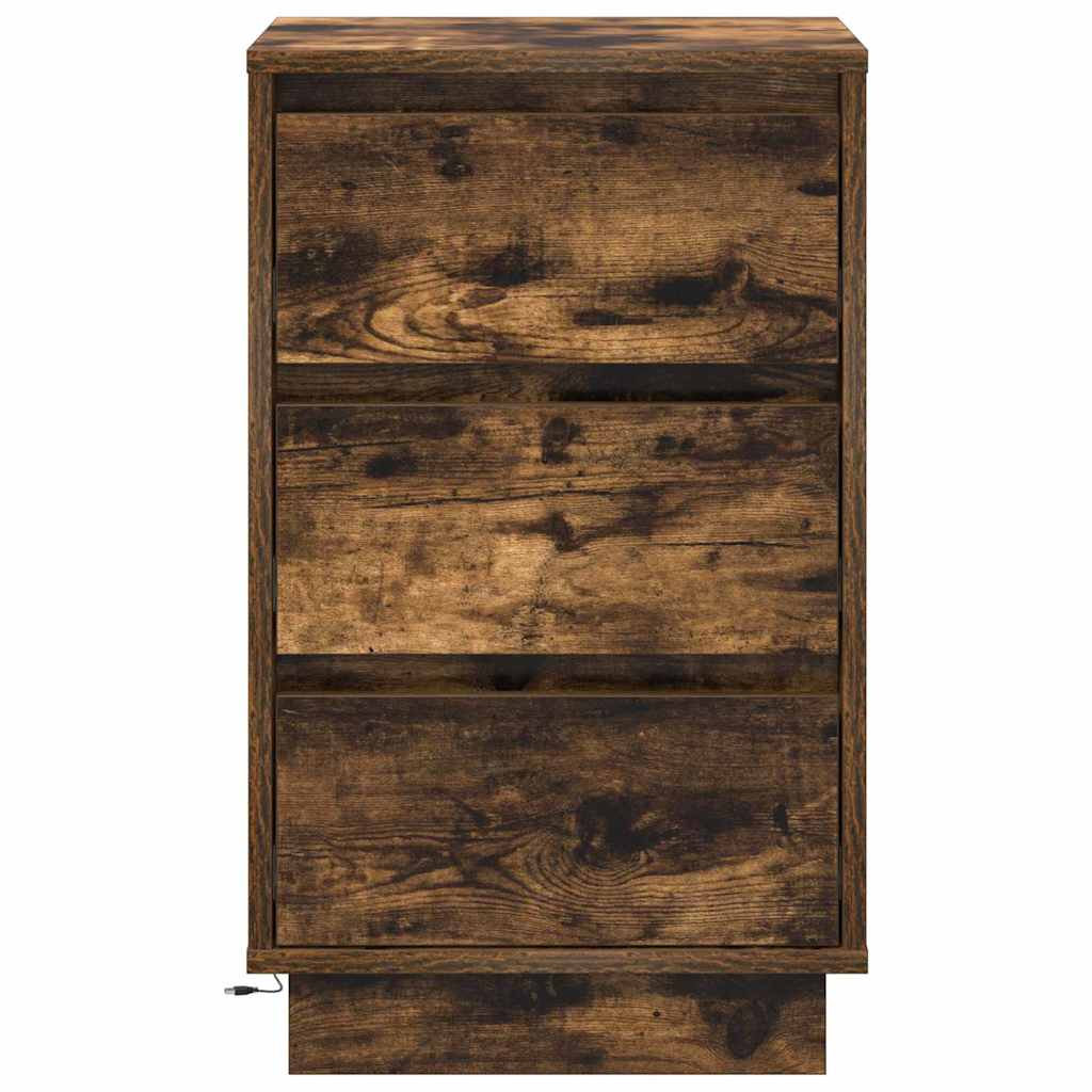 Armadio Da Notte Con Cassetto Con Rovere Fumo 39 X 34.5 X 65 cm - Image 6