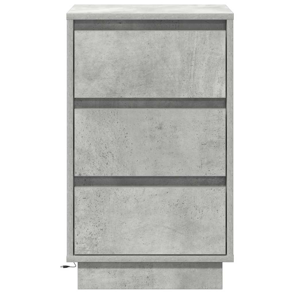 Armadio Da Notte Con Cassetto Grigio Cemento 39 X 34.5 X 65 cm - Image 6