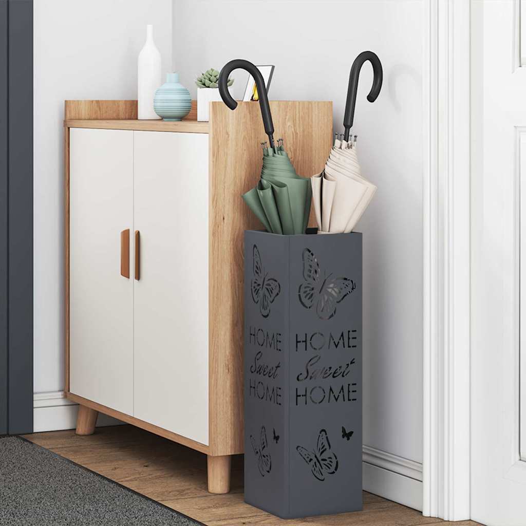 Supporto Per Ombrellone Antracite 15.5 X 15.5 X 49 Cm Metallo - Image 3