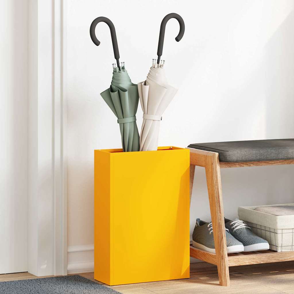 Supporto Per Ombrellone Giallo Senape 28 X 12 X 41 Cm Metallo