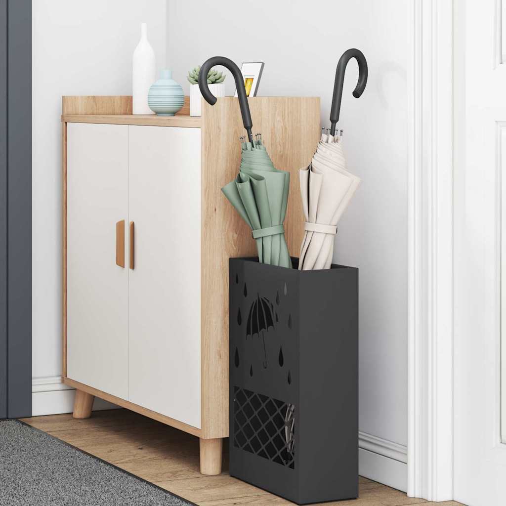 Supporto Per Ombrellone Nero 28 X 12 X 41 Cm Metallo - Image 3