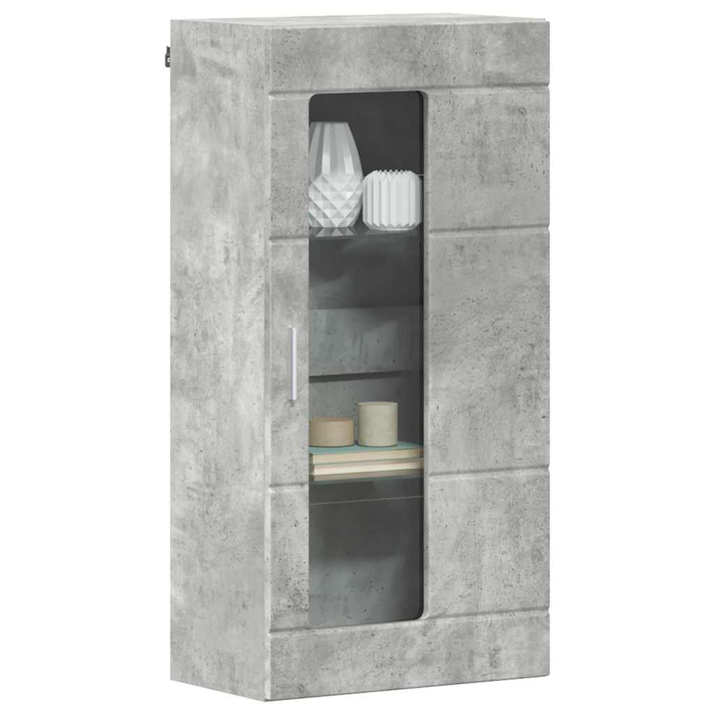 Mobile A Muro Grigio Cemento 55 X 29 X 100 Cm Legno Multistrato - Image 3