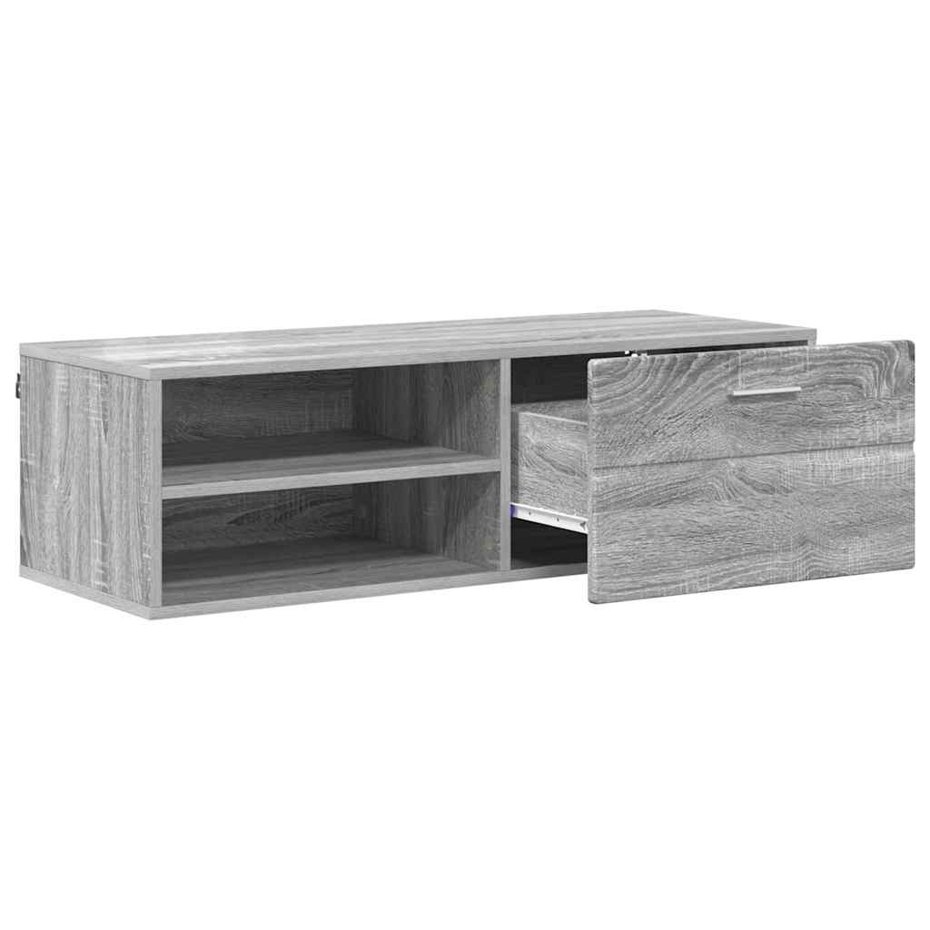 Armadio In Legno Con Cassetto Grigio Sonoma 100,5 X 39 X 30 cm - Image 5