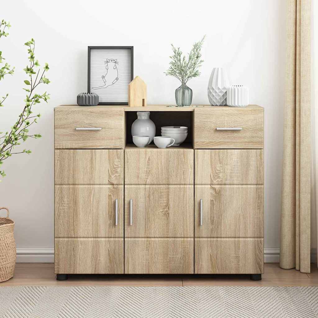 Credenza Rovere Sonoma 88,5 X 30,5 X 73 Cm Legno Multistrato