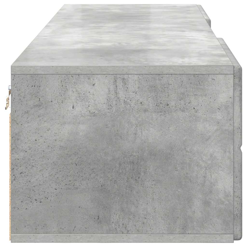 Armadio In Legno Con Cassetto Grigio Cemento 150 X 39 X 30 cm - Image 6