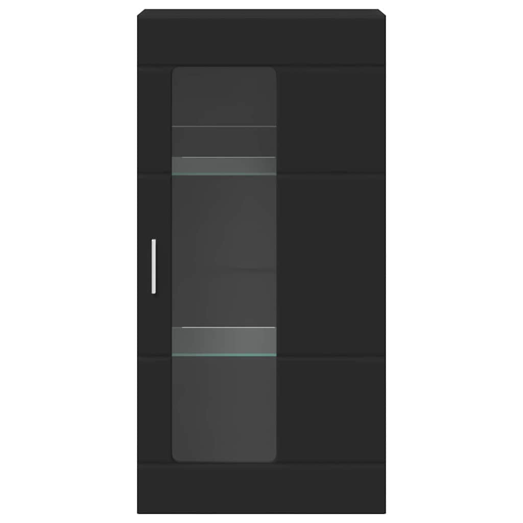Mobile A Muro Con Porta Nero 55 X 29 X 100 Cm Legno Multistrato - Image 6