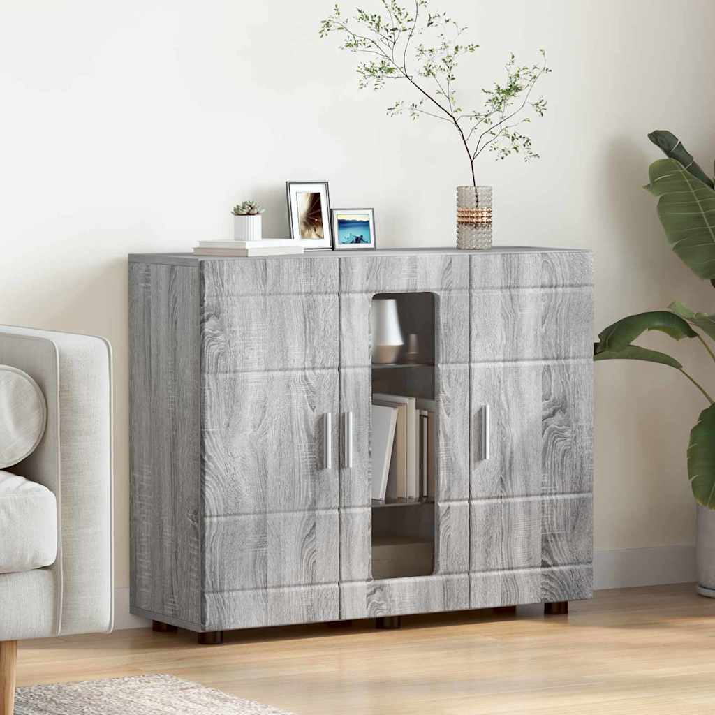 Credenza Grigio Sonoma 55,5 X 29 X 100 Cm Legno Multistrato