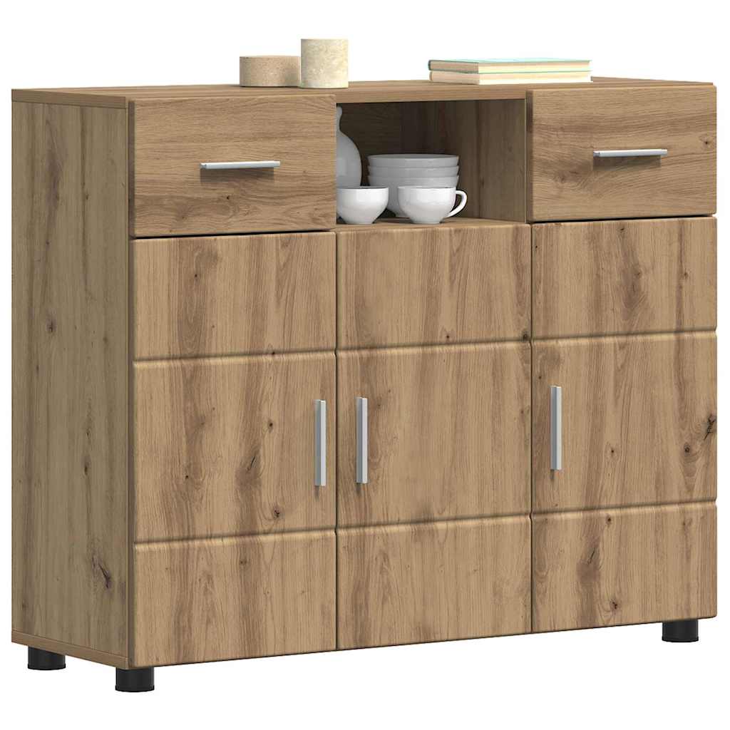 Credenza Con Cassetto Rovere Artigianale 88,5 X 30,5 X 73 cm - Image 3