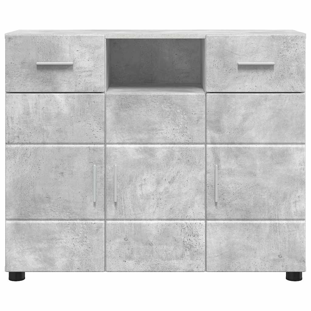 Credenza Grigio Cemento 88,5 X 30,5 X 73 Cm Legno Multistrato - Image 6
