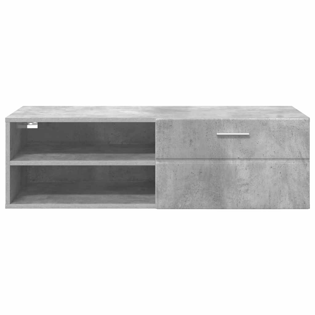 Armadio In Legno Con Cassetto Grigio Cemento 100,5 X 39 X 30 cm - Image 6