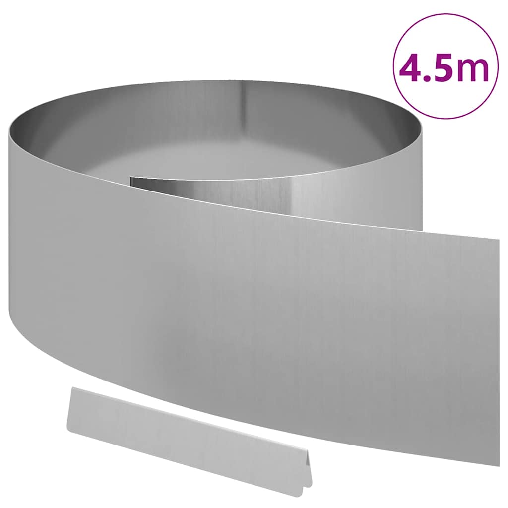 Bordura Per Prato Argento 450 X 0.05 X 15 Cm Acciaio Zincato - Image 3