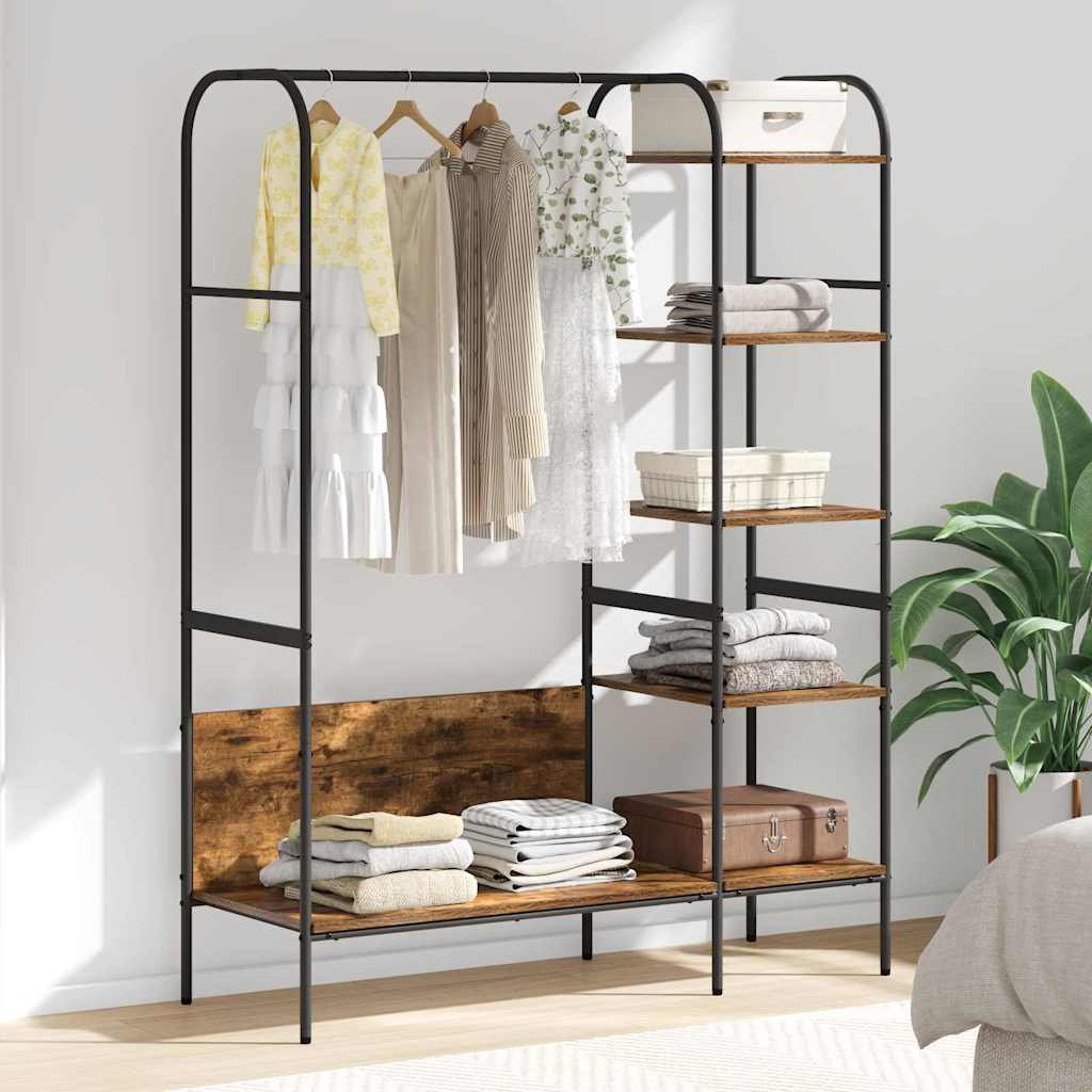 Stendibiancheria Marrone 120 X 44 X 160 Cm Legno Multistrato