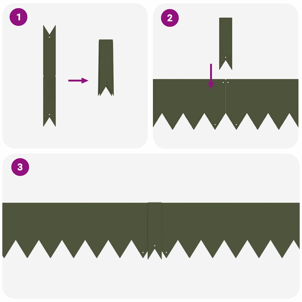 Bordura Per Prato 20 Pcs Verde Oliva 100 X 0.05 X 20 cm - Image 5