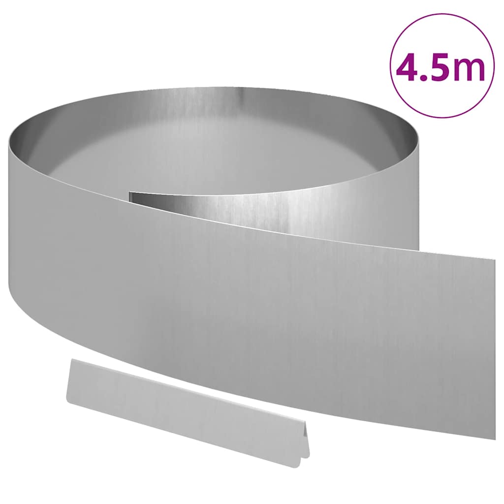 Bordura Per Prato Argento 450 X 0.05 X 15 Cm Acciaio Zincato - Image 3