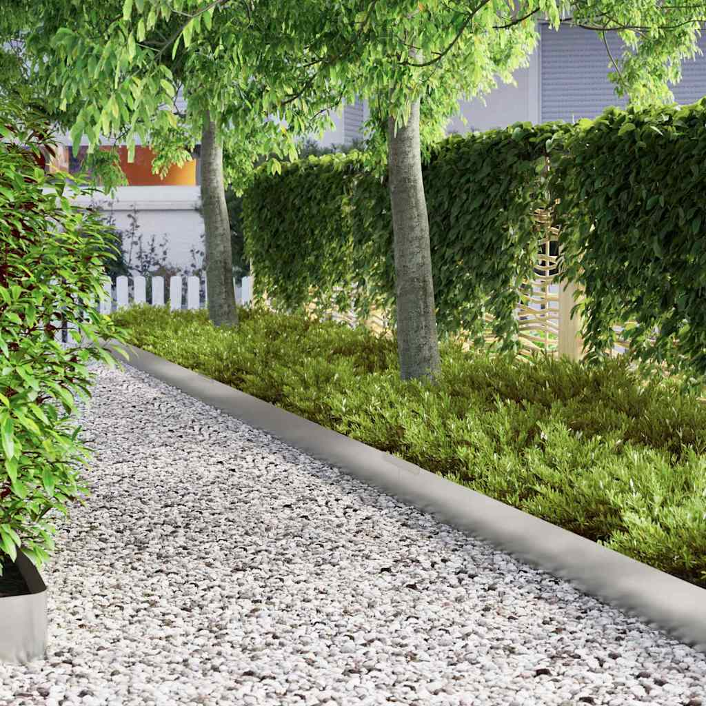 Bordura Per Prato Argento 450 X 0.05 X 15 Cm Acciaio Zincato - Image 4