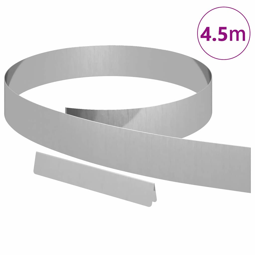 Bordura Per Prato Argento 450 X 0.05 X 15 Cm Acciaio Zincato - Image 3