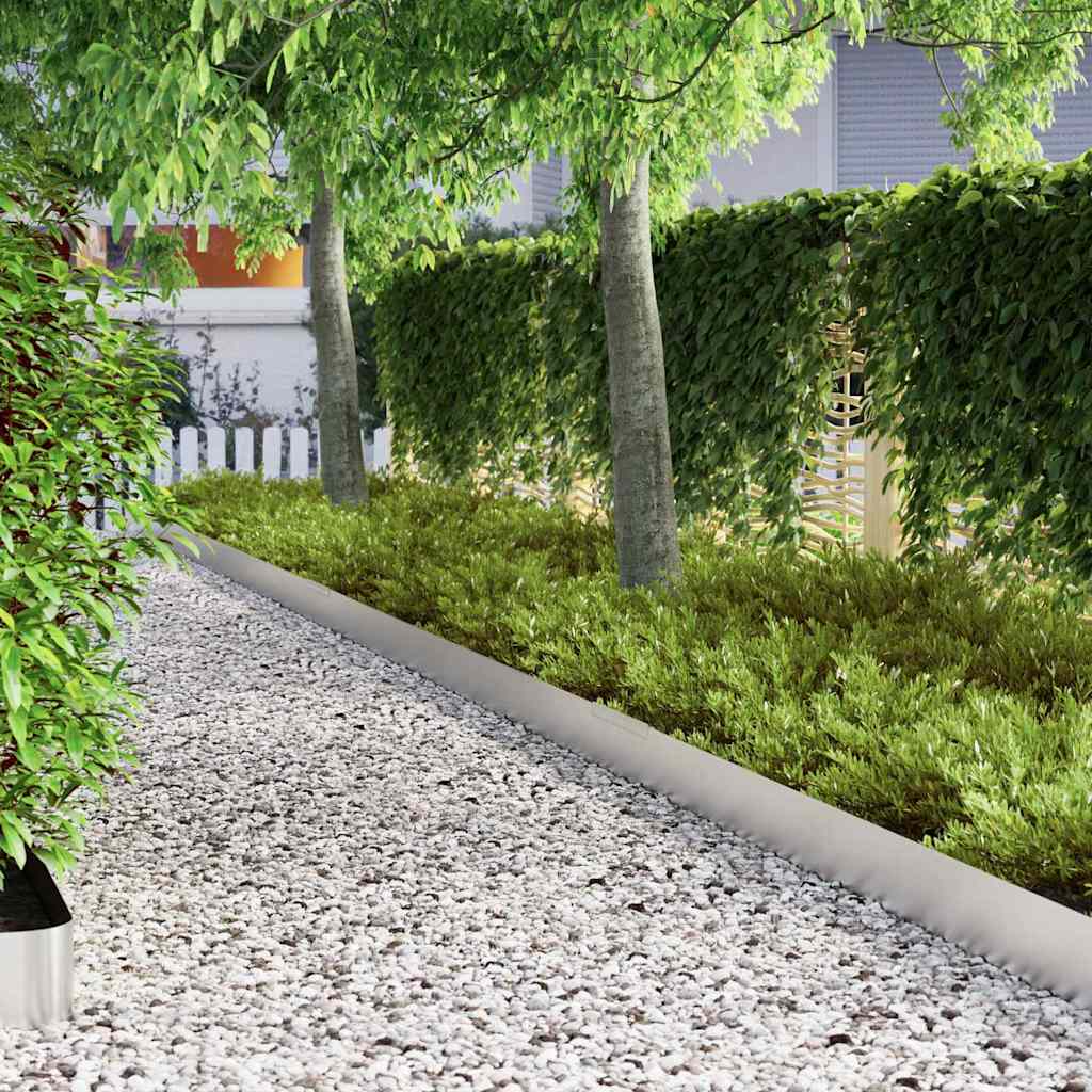 Bordura Per Prato 4 Pcs Argento 450 X 0.05 X 15 cm - Image 4