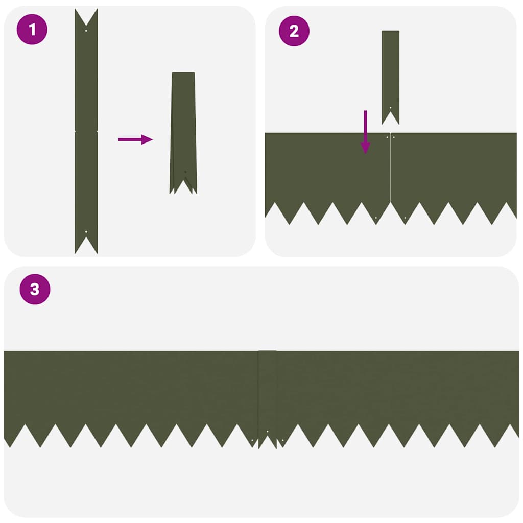 Bordura Per Prato 30 Pcs Verde Oliva 100 X 0.05 X 20 cm - Image 5