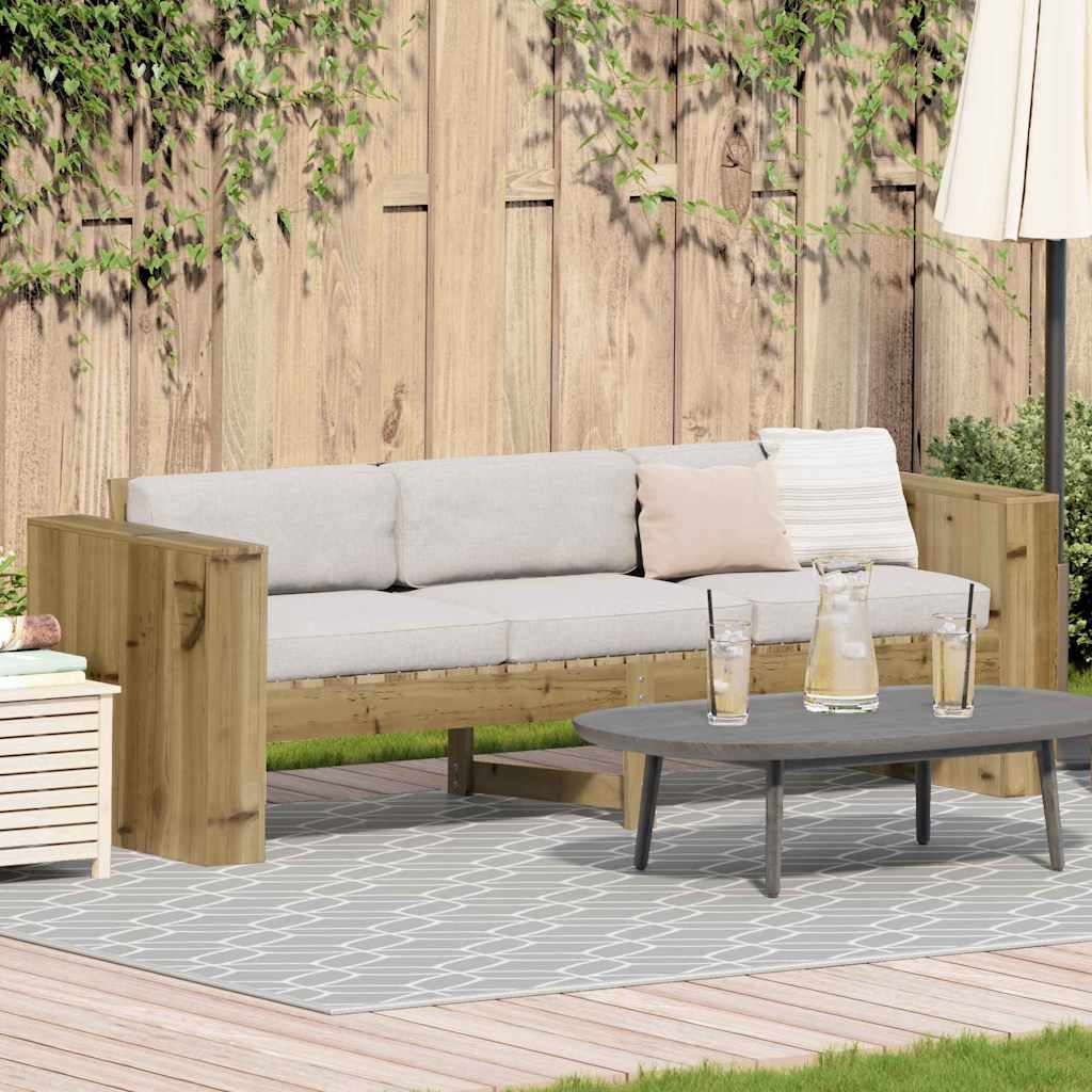 Divano Da Giardino Verde 185.5 X 60 X 62 cm
