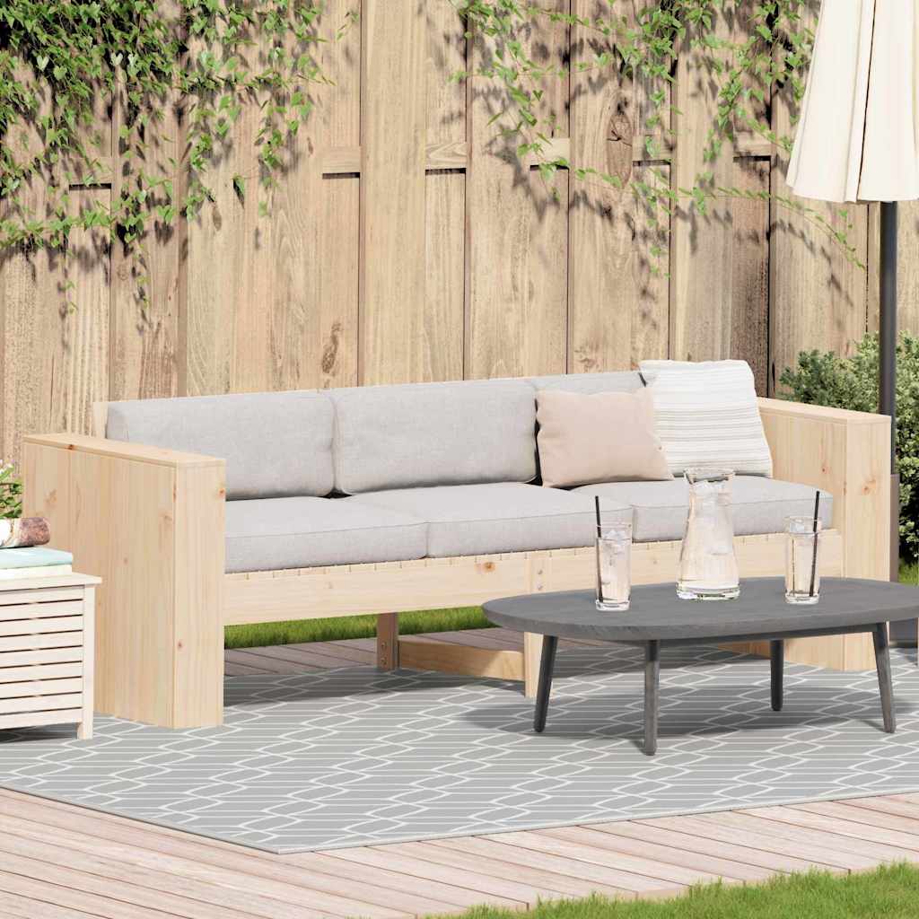 Divano Da Giardino Marrone 185.5 X 60 X 62 cm