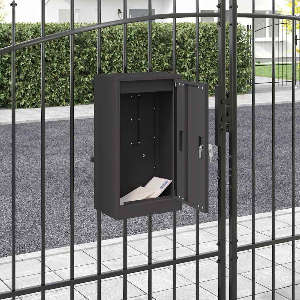 Cassetta Postalepastkastei Nero 30 X 23 X 55 Cm Acciaio