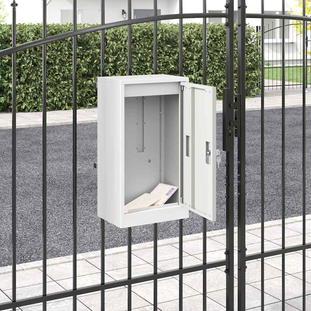 Cassetta Postalepastkastei Bianco 30 X 23 X 55 Cm Acciaio
