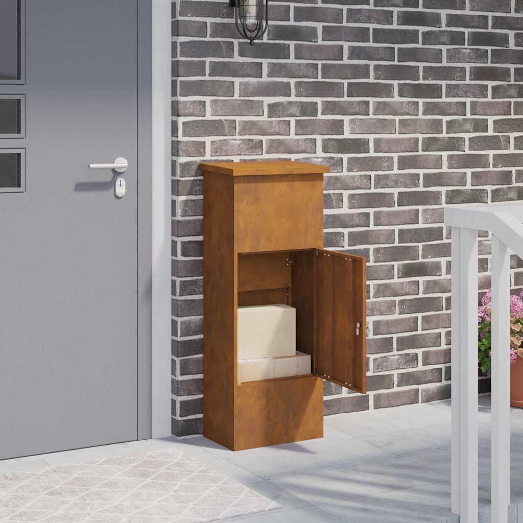 Cassetta Per Pacchi Ruggine 44.5 X 29 X 110.5 Cm Acciaio Corten