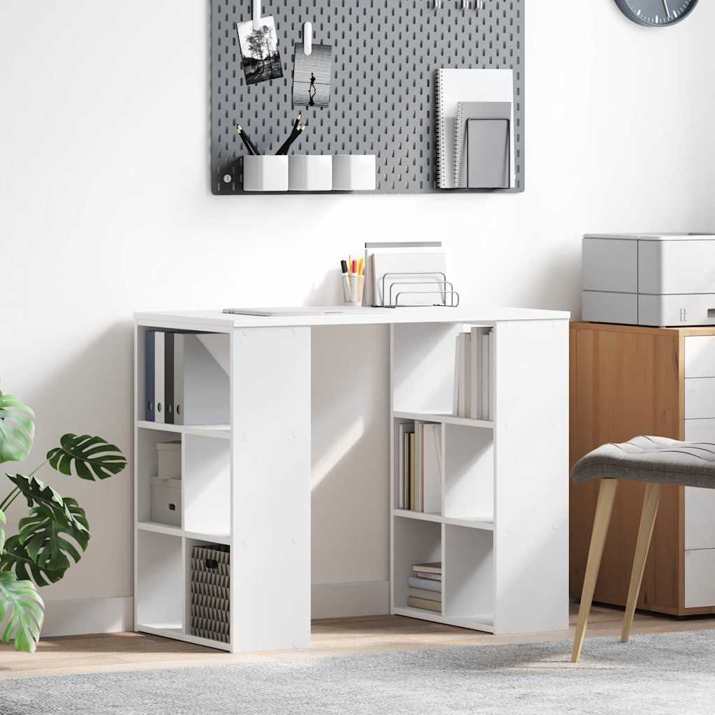 Scrivania Bianco 90 X 50 X 75 Cm Legno Multistrato