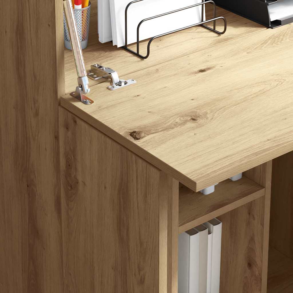 Scrivania Con Porta Rovere Artigianale 71,5 X 31,5 X 106,5 cm - Image 4