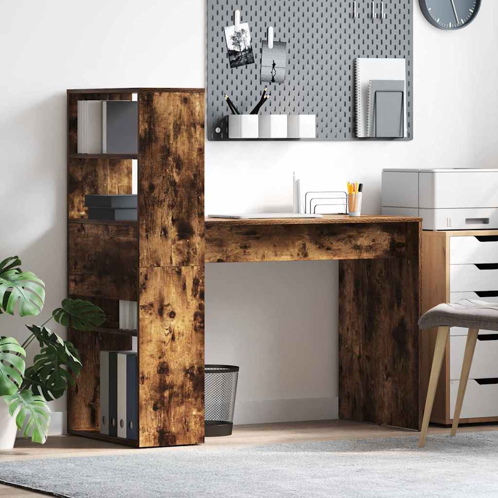 Scrivania Rovere Fumé 113 X 54 X 120 Cm Legno Multistrato