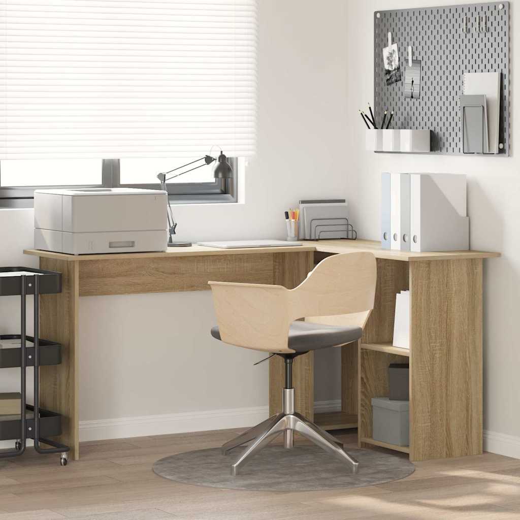 Scrivania Rovere Sonoma 142 X 102 X 73 Cm Legno Multistrato