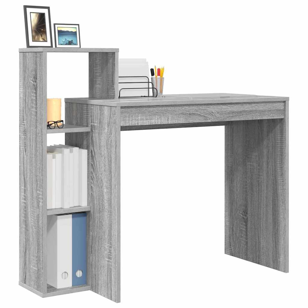 Scrivania Grigio Sonoma 100 X 40 X 90 Cm Legno Multistrato - Image 3