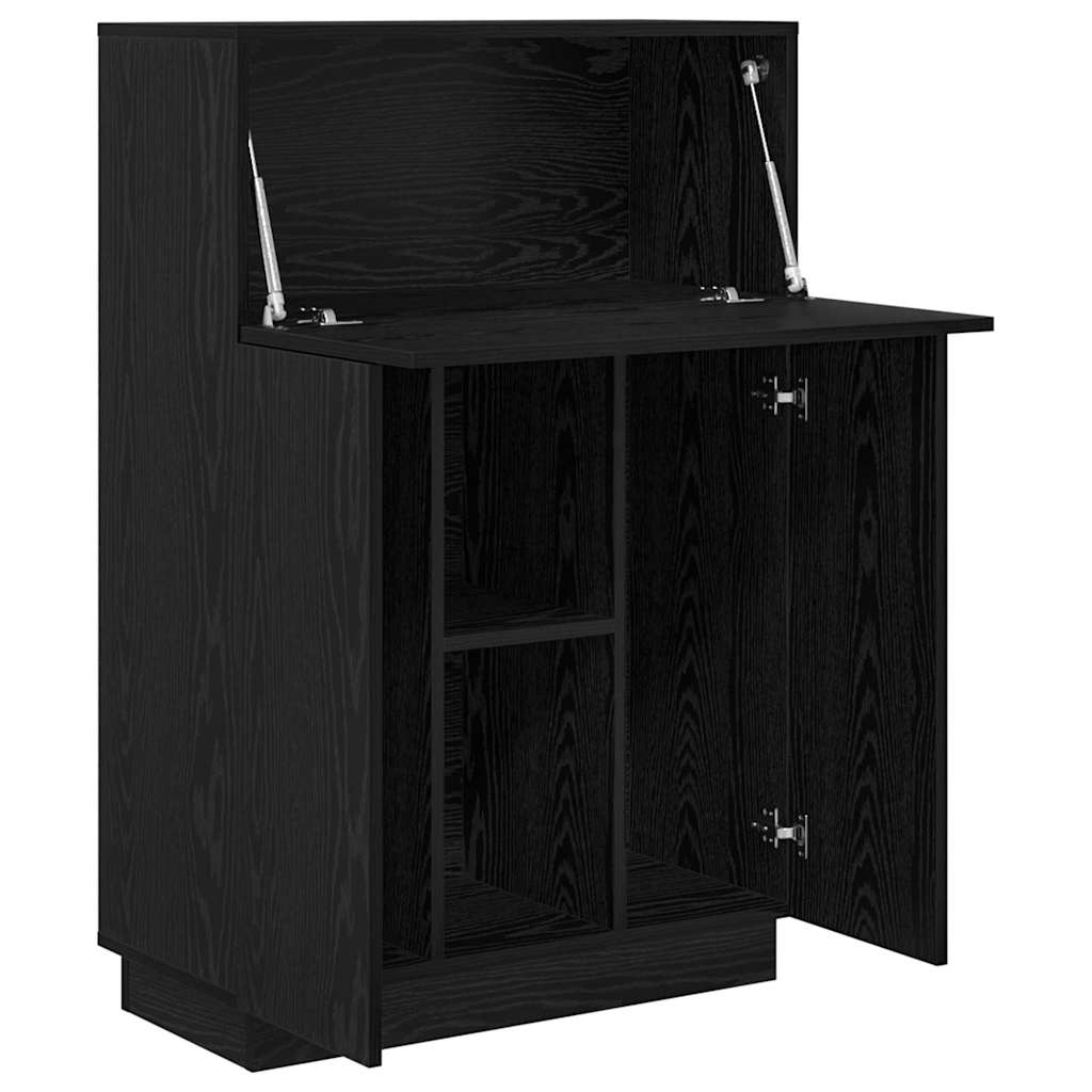 Scrivania Rovere Nero 71,5 X 31,5 X 106,5 Cm Legno Multistrato - Image 5