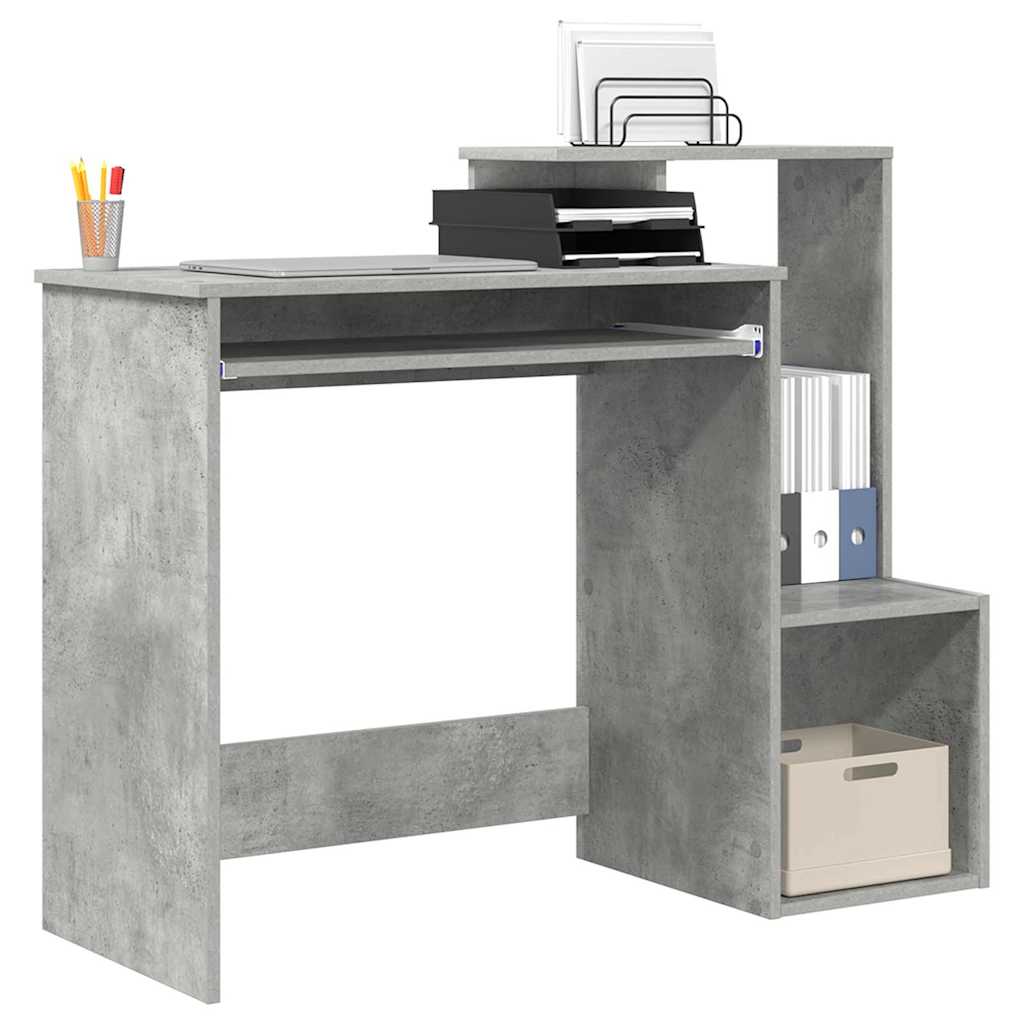 Scrivania Grigio Cemento 106 X 41 X 88.5 Cm Legno Multistrato - Image 3