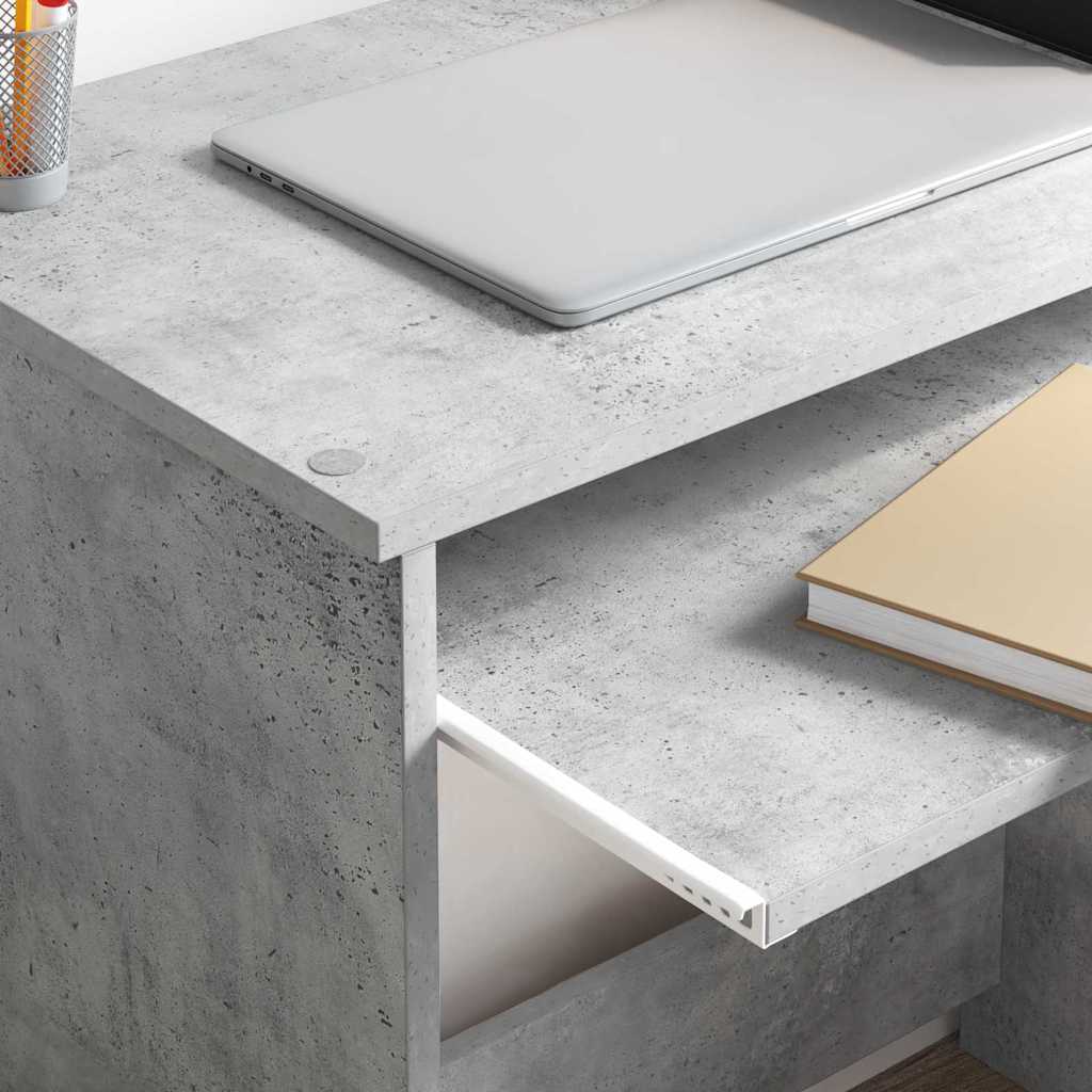 Scrivania Grigio Cemento 106 X 41 X 88.5 Cm Legno Multistrato - Image 4