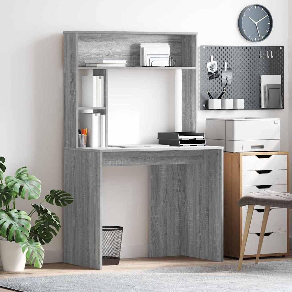 Scrivania Grigio Sonoma 91 X 50 X 149 Cm Legno Multistrato