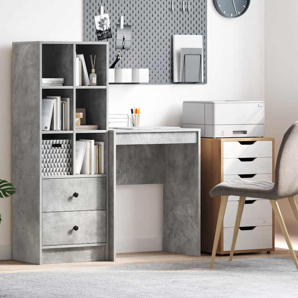 Scrivania Grigio Cemento 60 X 40 X 76 cm