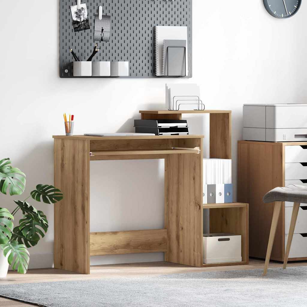 Scrivania Con Cassetto Rovere Artigianale 106 X 41 X 88.5 cm