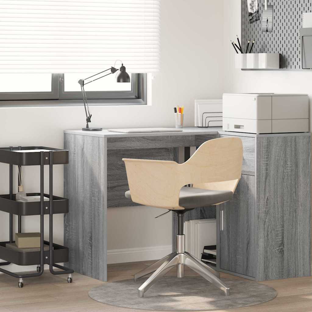 Scrivania Grigio Sonoma 102 X 50 X 75 Cm Legno Multistrato