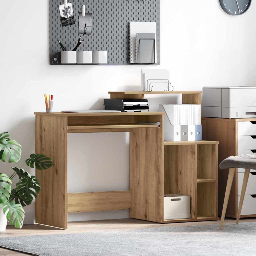 Scrivania Con Cassetto Rovere Artigianale 120,5 X 44 X 88,5 cm