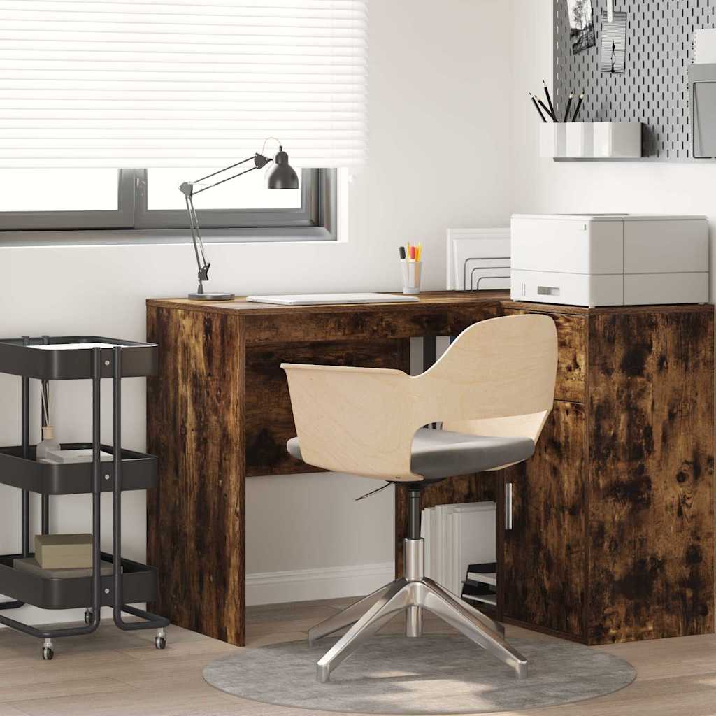 Scrivania Rovere Fumé 102 X 50 X 75 Cm Legno Multistrato