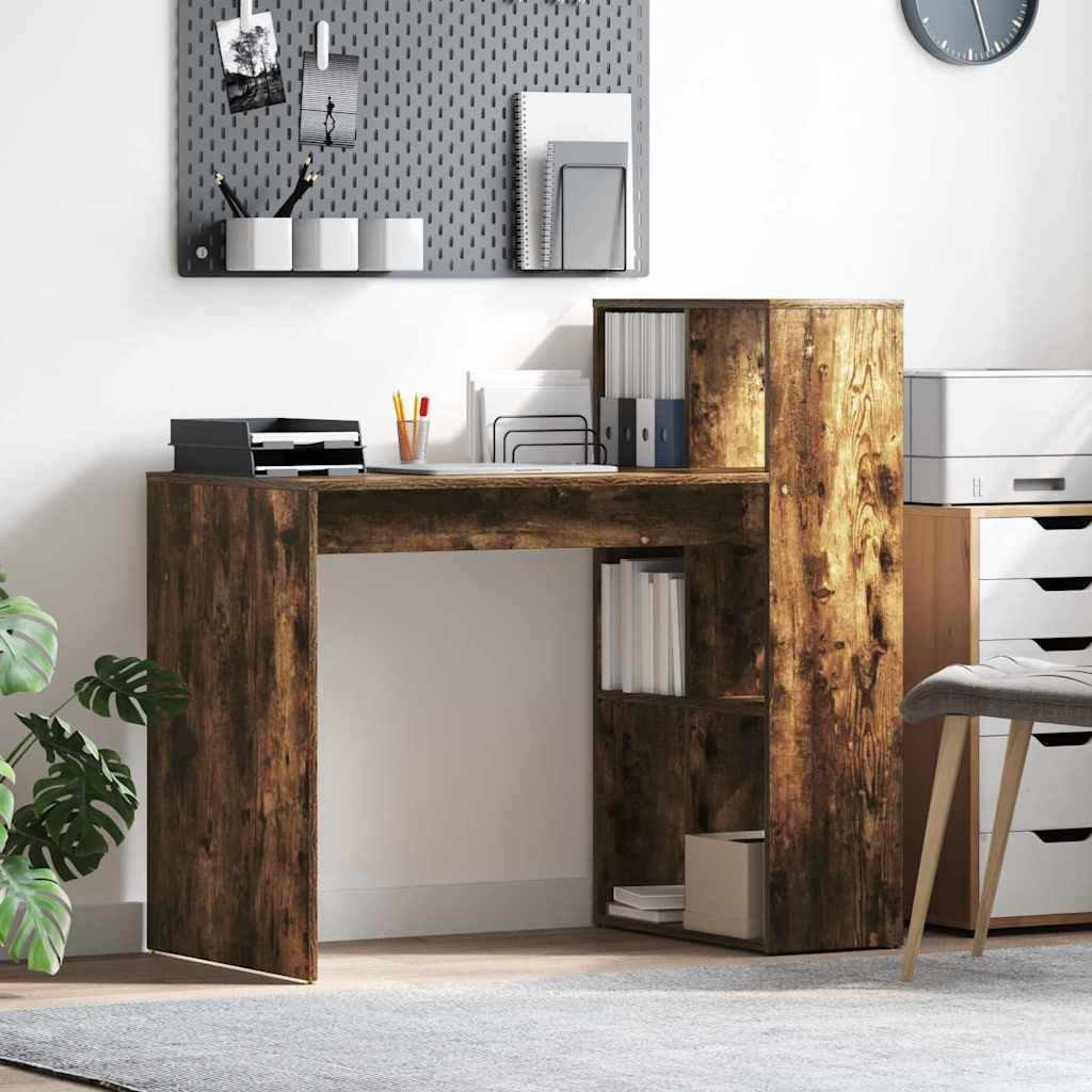 Scrivania Rovere Fumé 108 X 55 X 103.5 Cm Legno Multistrato