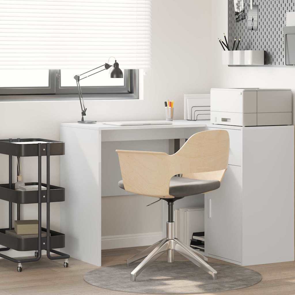 Scrivania Bianco 102 X 50 X 75 Cm Legno Multistrato