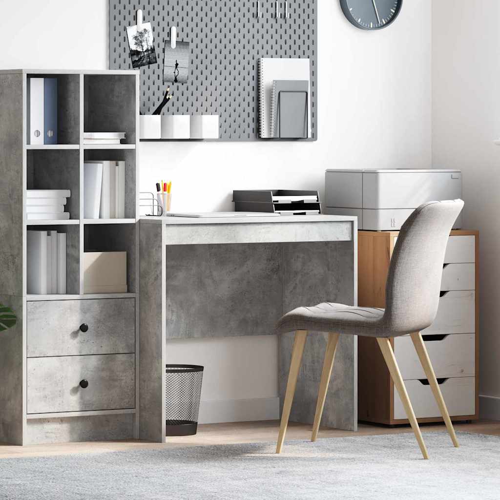 Scrivania Grigio Cemento 80 X 50 X 76 cm