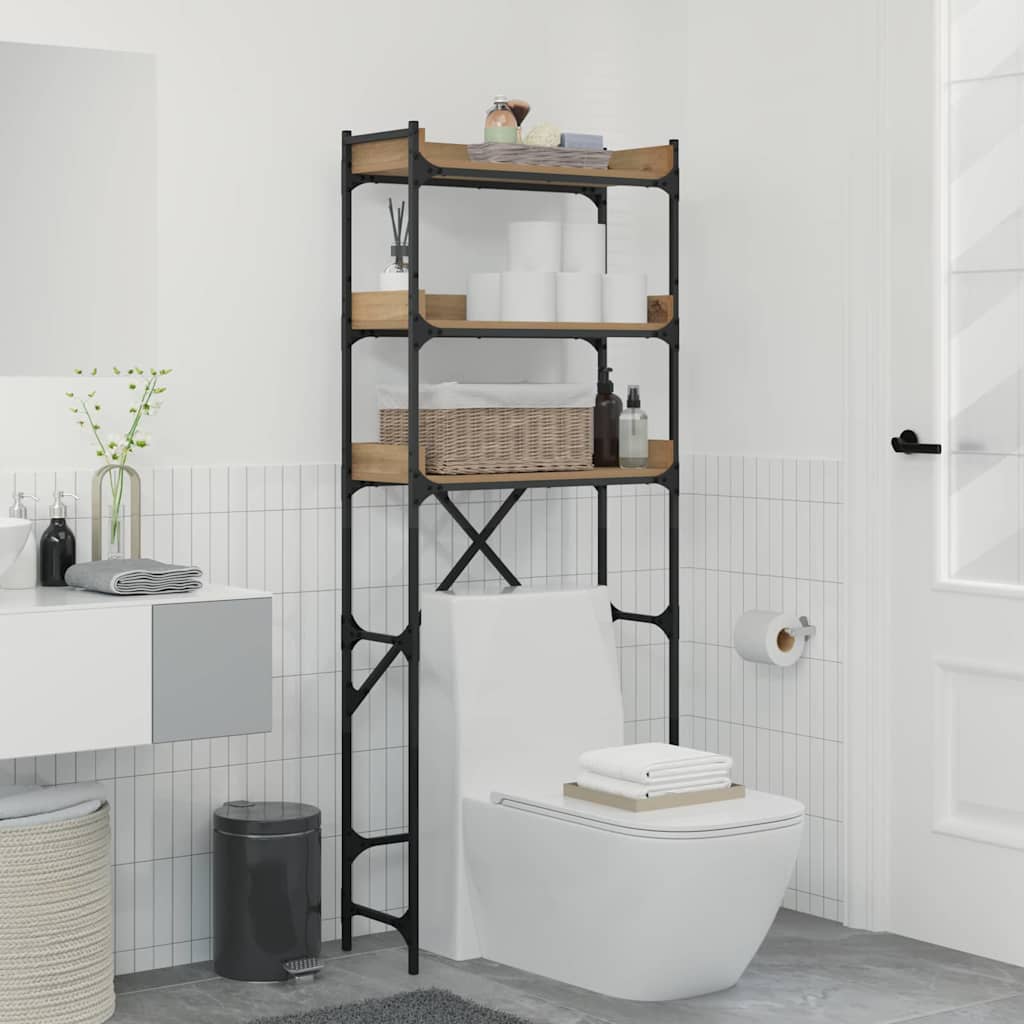 Mensola Per Lavatrice 67 X 25 X 163 Cm Legno Multistrato