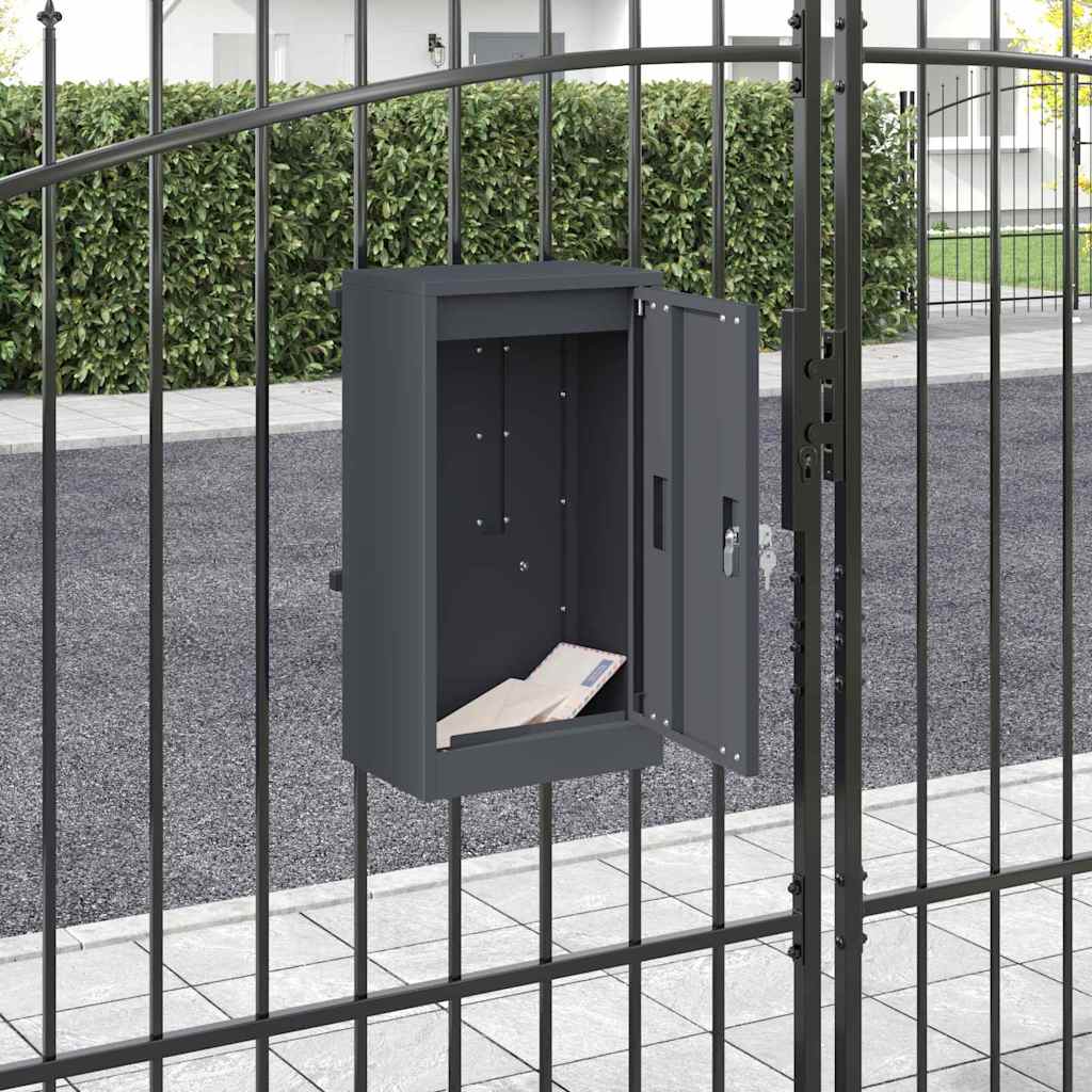 Cassetta Postalepastkastei Antracite 30 X 23 X 55 Cm Acciaio
