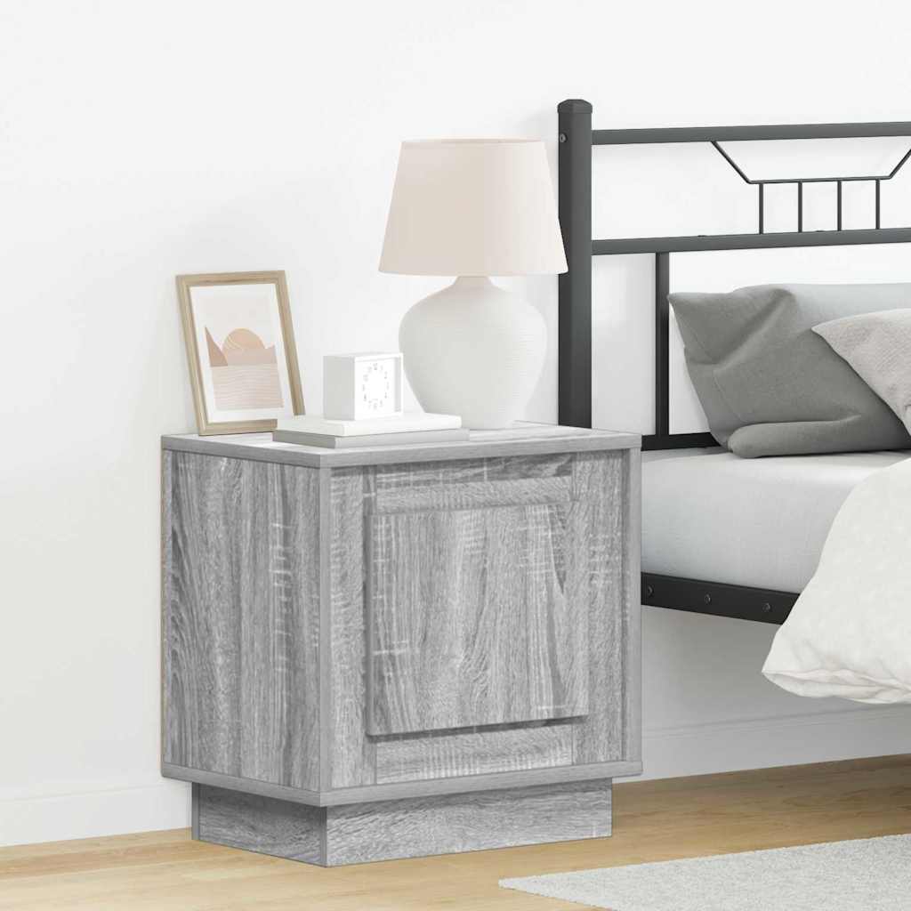 Armadio Da Notte Con Grigio 44 X 34.5 X 45 Cm Legno Multistrato